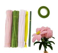 Neuytiky Scovolini Colorati per Lavoretti, 330pcs Scovolini Colorati per Lavoretti, 4 Colori Scovolini Decorativi per Fai Da Te, Multicolore Filo di Ciniglia di Peluche per Artigianato DIY Decorazione