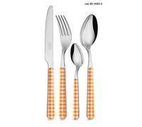 NEVA BISTROT DECOR collezione TOVAGLIATO posate tavola set 24pz colore A SCELTA