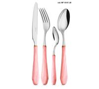 NEVA collezione VENEZIA posate tavola set 24pz effetto perlato colore A SCELTA