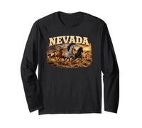 Nevada Cavalli Selvaggi del Deserto Maglia a Manica
