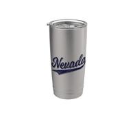 NEVADA NV SPORTS SCRIPT TESTO CURSIVO LAS VEGAS RENO Bicchiere termico in acciaio inox doppia parete