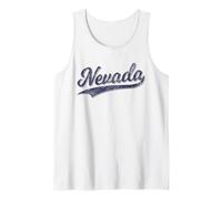 Nevada NV Sports Script Testo CURSIVO Las Vegas Reno Canotta