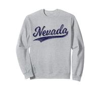 Nevada NV Sports Script Testo CURSIVO Las Vegas Reno Felpa