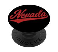 Nevada VARSITY SCRIPT RETRO VINTAGE SPORT STYLE PopSockets PopGrip Adesivo
