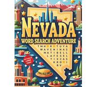 Nevada Word Search Puzzle Book for Adults: Large Print Brain Games for Travel, Seniors & Relaxation: 100 Nevada-Themed Puzzles with Fun Facts, Trivia ... for Road Trips, Gifts & Brain Boosting Fun