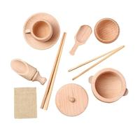 Nevalerra Bin Tools sensoriali - Giocattoli per bambini | Ci sono 8 pratici set di H sensoriali di 8 pale in legno e pinze in legno, giocattolo educativo a motore fine per bambini dai 3 anni in su