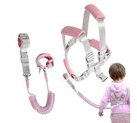 Nevalerra Guinzaglio e piatti per bambini piccoli, piatti per bambini in guinzaglio questa multifunzione al buio e brillante cinture di sicurezza 3 in 1 con connessione al polso, cintura di sicurezza