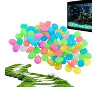 Nevalerra Sassolini Luminosi Decorativi Per Giardino E Esterni | 300 Pezzi In Resina Decorativa - Rocce per Decorazione d'Acquario | per Acquari e Vialetti, Paesaggistica, Patio, Viali d'accesso,