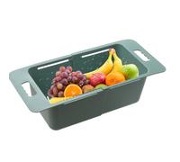 Nevalerra Scolapasta da mettere sopra il lavello, retrattile, scolapiatti da cucina, per pomodori, frutta, pasta, verdure, cibo, cucina, congelatore, lavello casa