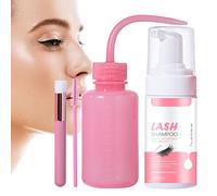 Nevalerra Shampoo per per extension - Formula detergente delicata, senza olio e delicata per gli occhi | Detergente professionale per naturali e artificiali, cura quotidiana e lun