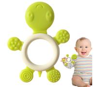 Nevalerra Silicon Teetether Play, Toddler Toys, Cartoon Turtle Form Tea - Giovane ragazze nei 12 mesi e per masticare gli di anello dei denti per i primi