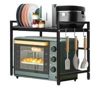 Nevalerra Trova da lavoro a microonde, scaffale da lavoro in cucina | Stand per microonde espatibile per il piano di lavoro - indossare l'organizzatore del resistente, 160 scaffali da martell