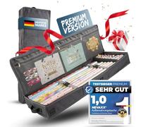 neVaxx® - Custodia per carta da regalo, impermeabile 600D, 600D, in carta da regalo, organizer grigio scuro, 90 x 30 x 12 cm