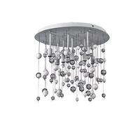 Neve 8 luci lampada da soffitto plafoniera sfere di vetro bianco [EEK: A+++]