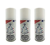 Neve artificiale spray 3x150ml - Bianco, Natale, albero, vetrine, finestre, decorazioni, innevato