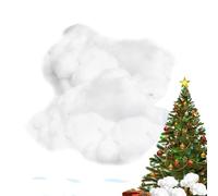 Neve finta di Natale - Neve artificiale decorativa | Nevi di cotone soffice | Nevicate natalizie con realistica, scenario decorativo per le vacanze invernali per il pavimento del tavolo del cort