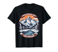 Neve Montagne Paesaggio Parco Nazionale Svizzera Sv Maglietta