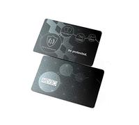 NEVEQ Portacarte di Credito, con Protezione RFID e Tecnologia NFC, recente Dispositivo di Sicurezza antifurto per Carte di Credito, di debito o d’identità (Nero-Grigio).