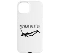 Never Better Skeleton Women Halloween Never Better Skull Men Custodia per iPhone 15 Plus