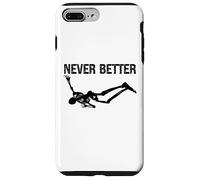 Never Better Skeleton Women Halloween Never Better Skull Men Custodia per iPhone 7 Plus/8 Plus
