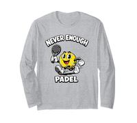 Never Enough Padel Gioco di Parole Padel Divertente Maglia a Manica