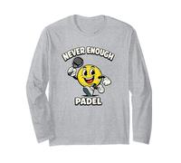 Never Enough Padel Gioco di Parole Padel Divertente Maglia a Manica