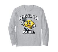Never Enough Padel Gioco di Parole Padel Divertente Maglia a Manica