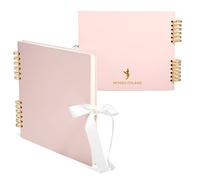 Never Ever Land Album Portafoto e Scrapbook - Spirale 30x25, 80 Pagine 250 GSM - Copertina Rigida, Chiusura a Nastro - Foto, Matrimonio, Famiglia, Baby Shower, Scrapbooking, Regalo