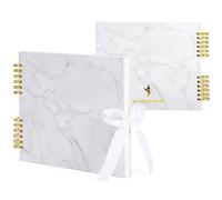 Never Ever Land Album Portafoto e Scrapbook - Spirale 30x25, 80 Pagine 250 GSM - Copertina Rigida, Chiusura a Nastro - Foto, Matrimonio, Famiglia, Baby Shower, Scrapbooking, Regalo