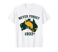 Never Forget 1932 Emu War Emu Lover Zookeeper Australia Mappa Maglietta