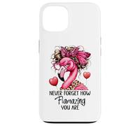 Never Forget How Flamazing You Are Flamingo Teacher Amazing Custodia per iPhone 13