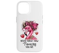 Never Forget How Flamazing You Are Flamingo Teacher Amazing Custodia per iPhone 14