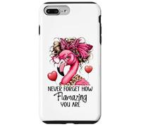Never Forget How Flamazing You Are Flamingo Teacher Amazing Custodia per iPhone 7 Plus/8 Plus