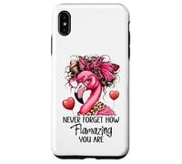 Never Forget How Flamazing You Are Flamingo Teacher Amazing Custodia per iPhone XS Max