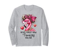 Never Forget How Flamazing You Are Flamingo Teacher Amazing Maglia a Manica