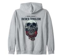 Never Forget Never Forgive (Dichiarazione di Justice Revenge) Felpa con Cappuccio