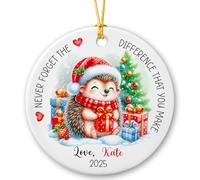 Never Forget The Difference You Make Pendenti Natalizi Unico Addobbi Albero Di Natale Divertente Decorazioni Albero Di Natale Per Festa Vacanza Finestra