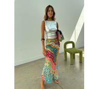 Never Fully Dressed - Dorris - Gonna lunga in raso in tonalità pastello-Multicolore 48