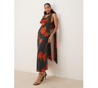 Never Fully Dressed - Sophie - Vestito midi con stampa di papaveri-Multicolore 40