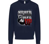 Never Give Up Gym Training Top Bodybuilding Uomo Sweatshirt Jumper