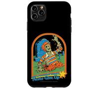 Never Give Up Zombie Sarcastic Retro Funny Adult Humor Custodia per iPhone 11 Pro Max