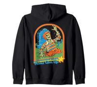 Never Give Up Zombie Sarcastic Retro Funny Adult Humor Felpa con Cappuccio