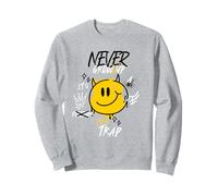 Never Grow Up It's A Trap - Citazione divertente con grafica Felpa
