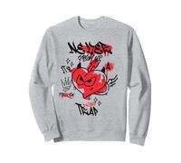 Never Grow Up It's A Trap - Grafica divertente con citazione graffiti Felpa
