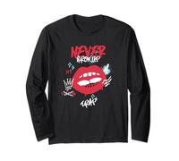 Never Grow Up It's A Trap - Grafica divertente con citazione graffiti Maglia a Manica