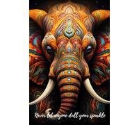 Never Let Anyone Dull Your Sparkle: 365 Day One Sentence Journal With Prompts and Mandalas - Undated