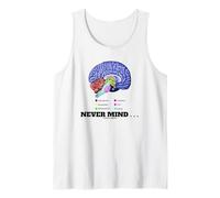 Never Mind... Anatomia del Cervello Umano Psiche Psicologia Umorismo Canotta