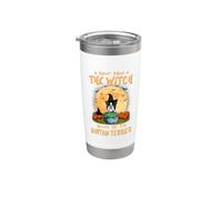 Never Mind The Witch Attenti al Boston Terrier Dog Halloween Bicchiere termico in acciaio inox doppia parete