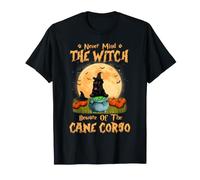 Never Mind The Witch Attenti al Cane Corso Halloween Maglietta
