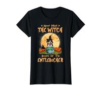 Never Mind The Witch Attenti al Cane Entlebucher Halloween Maglietta con Stampa Grafica Economica, Donna, Nero, XL